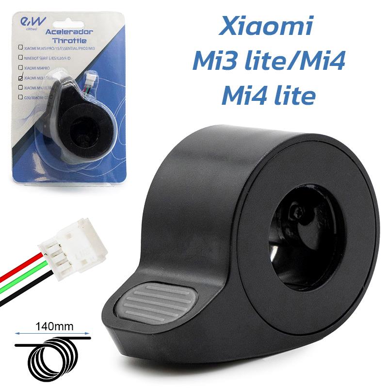 Acelerador Mi3 lite/Mi4/Mi4 lite (1st Gen) negro - Conector JST ZH - RuedaQrueda
