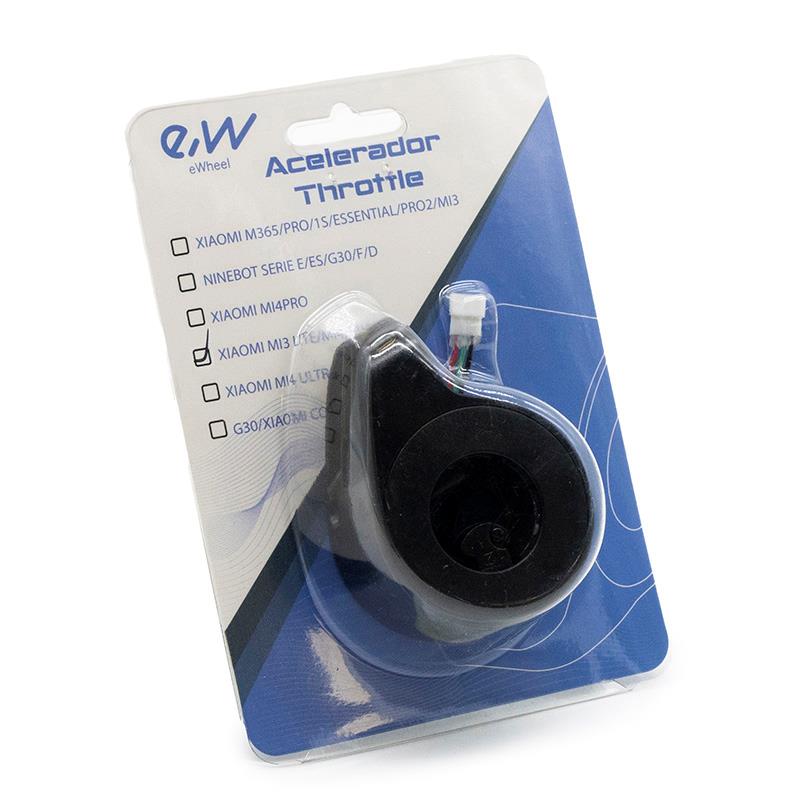 Acelerador Mi3 lite/Mi4/Mi4 lite (1st Gen) negro - Conector JST ZH - RuedaQrueda