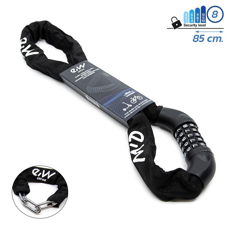 Candado de cadena con contraseña - 85cm - RuedaQrueda