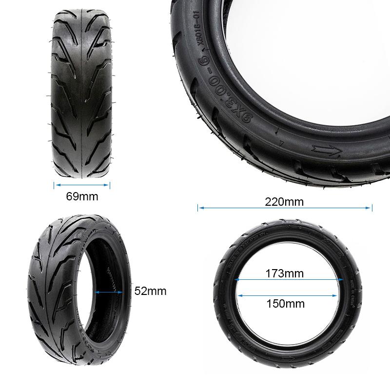 Neumático tubeless Cityroad 9x3-6 [Xuancheng] - RuedaQrueda