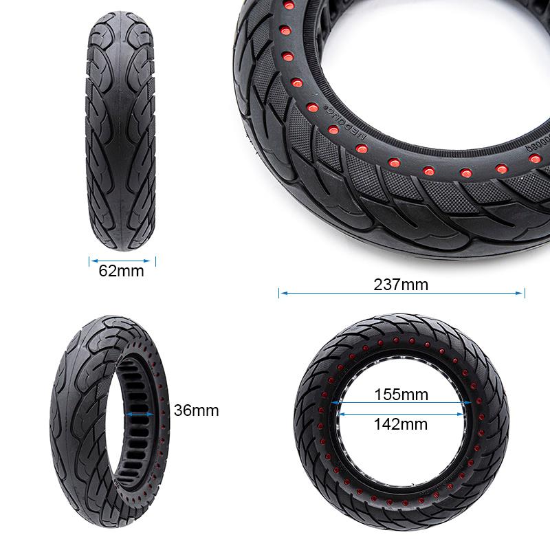 Rueda maciza ultraligera 10x2,5-6,1/B34 - puntos rojos [Nedong] - RuedaQrueda