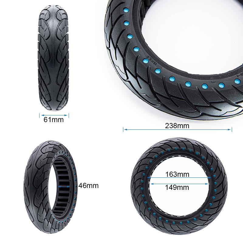 Rueda maciza ultraligera 10x2,5-6,1/B44 - puntos azules [Nedong] - RuedaQrueda