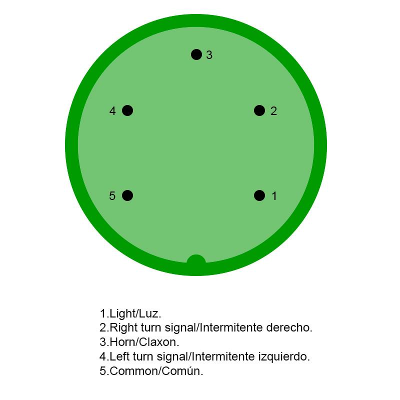 Botonera para luz y claxon - RuedaQrueda