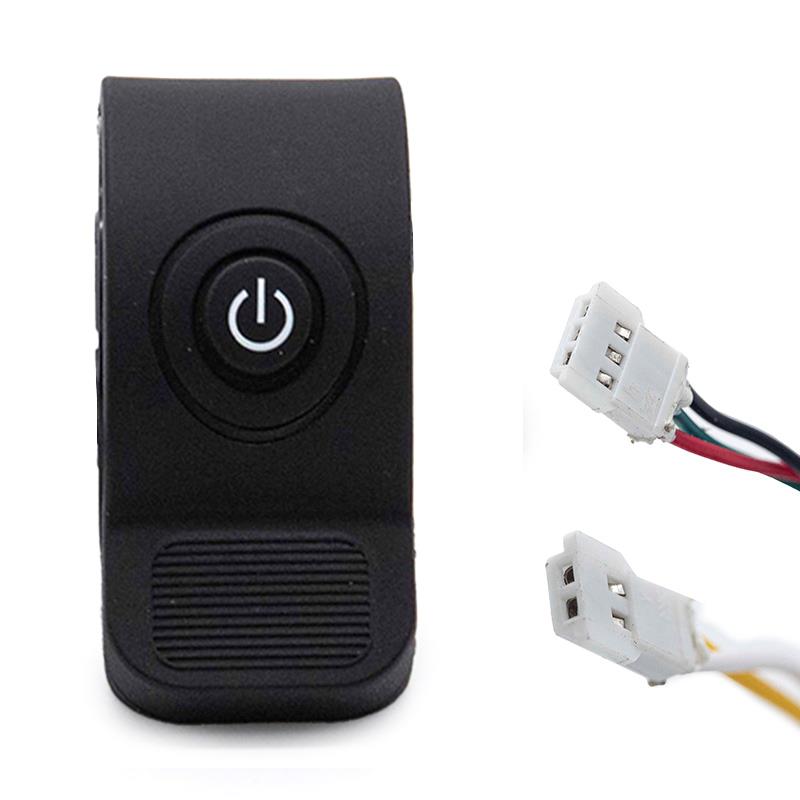 Acelerador con botón de encendido negro - RuedaQrueda