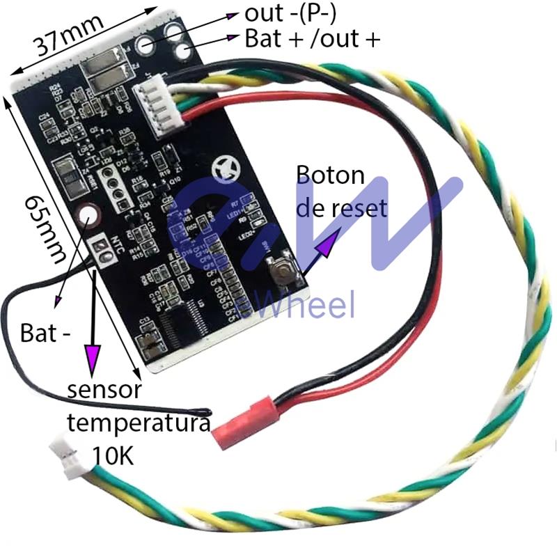 BMS 10S 36v 20A para Xiaomi M365, 1S, Mi3 - RuedaQrueda