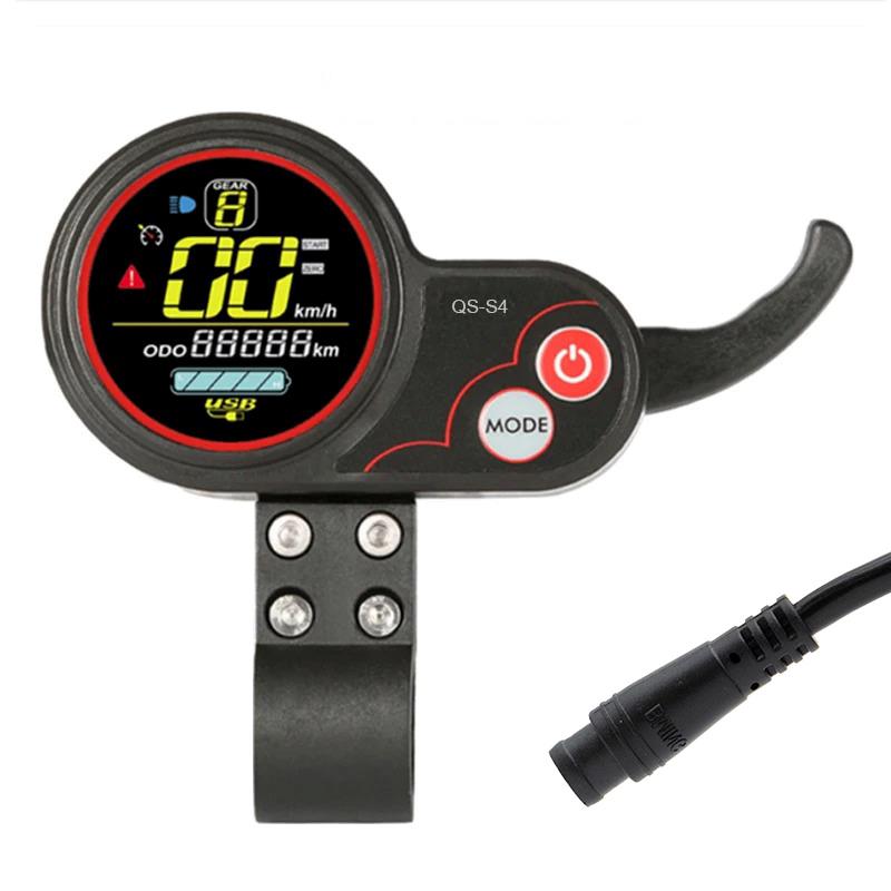 Display QS-S4 36-72V 6 pin con acelerador de índice - RuedaQrueda