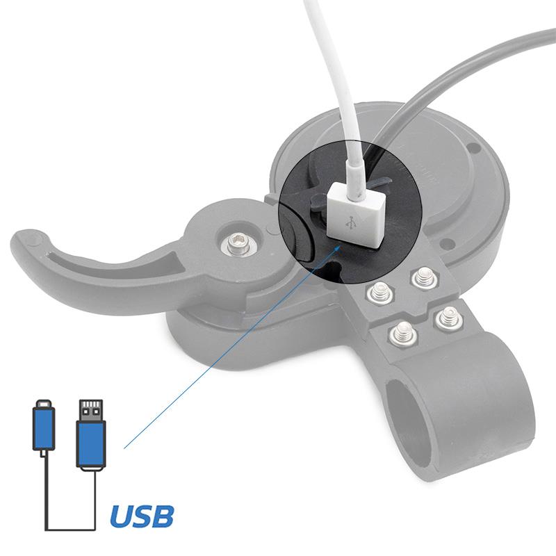 Display QS-S4 36-72V 6 pin con acelerador de índice - RuedaQrueda