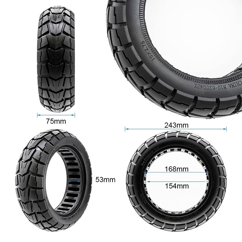Rueda maciza 10x2,75-6,5/B54 offroad [Nedong] - RuedaQrueda