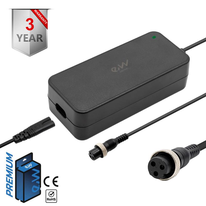 Cargador premium 36v (salida 42v) 2A conector Gx16 - RuedaQrueda