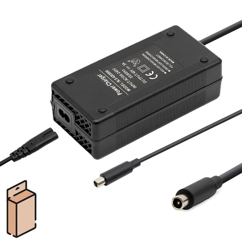 Cargador 36v (salida 42v) 3A conector DC 8mm - RuedaQrueda