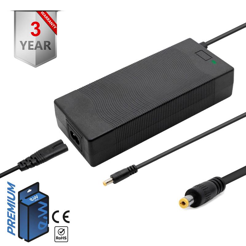 Cargador premium 48V (salida 54,6v) 2A conector DC 5,5x2,5mm - RuedaQrueda