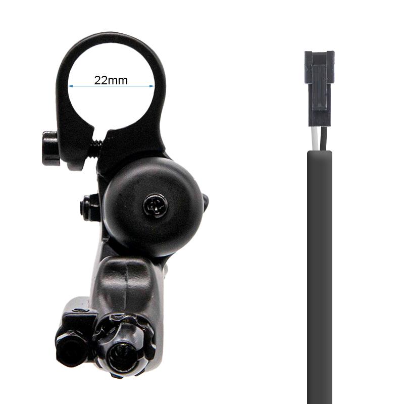 Maneta de freno con sensor, tensor y timbre L [Zoom] - Conector SM 1,2M - RuedaQrueda