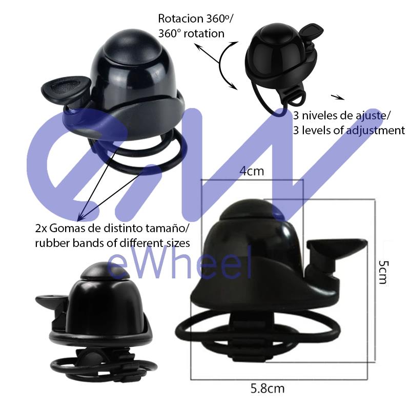 Timbre Ninebot serie ES - RuedaQrueda