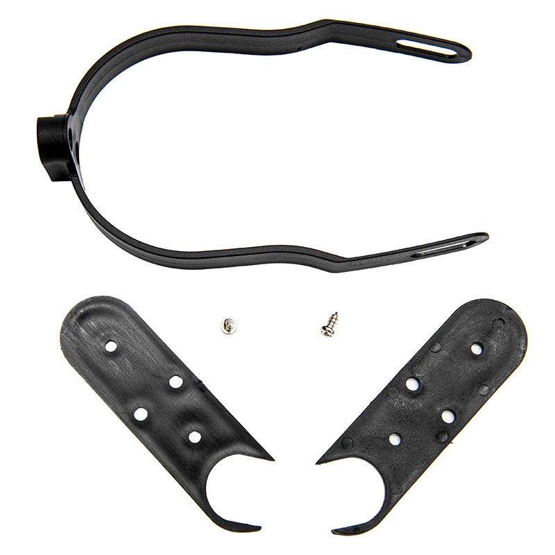 Soporte guardabarros de plástico negro universal para Xiaomi M365 y Pro - RuedaQrueda