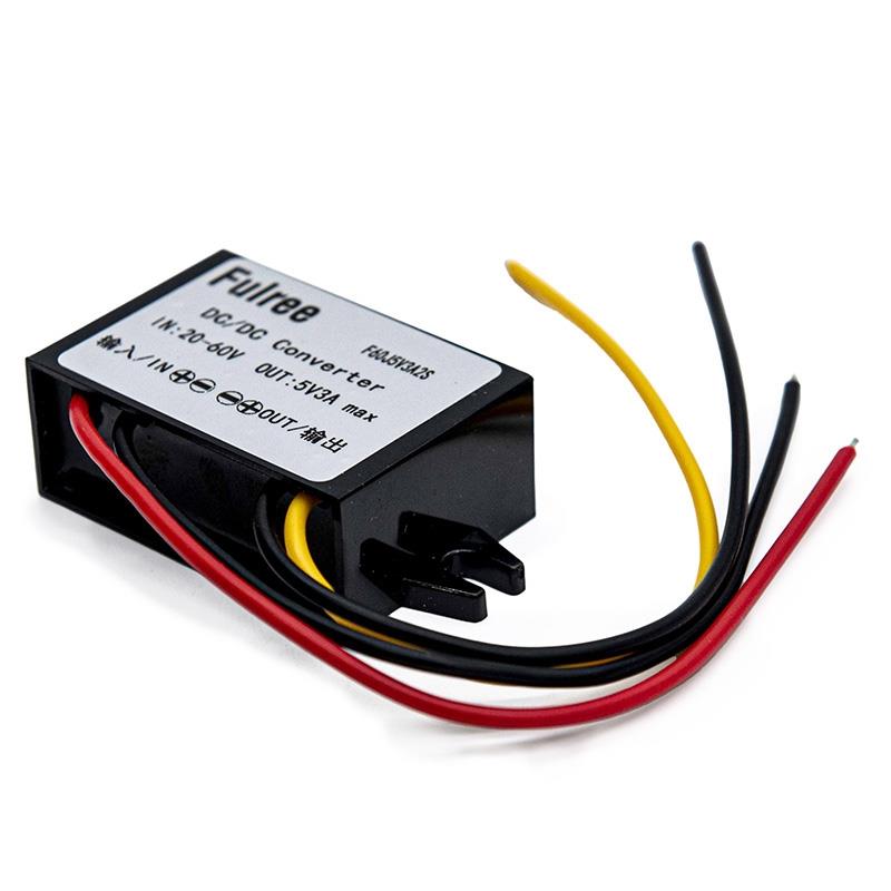 Conversor DC 20-60V a 5V 3A [Fulree] - RuedaQrueda