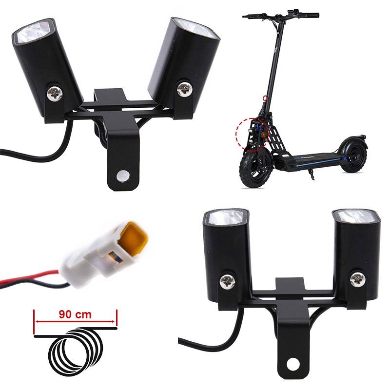 Luz delantera con doble foco 12-72V para Ecoxtrem - RuedaQrueda