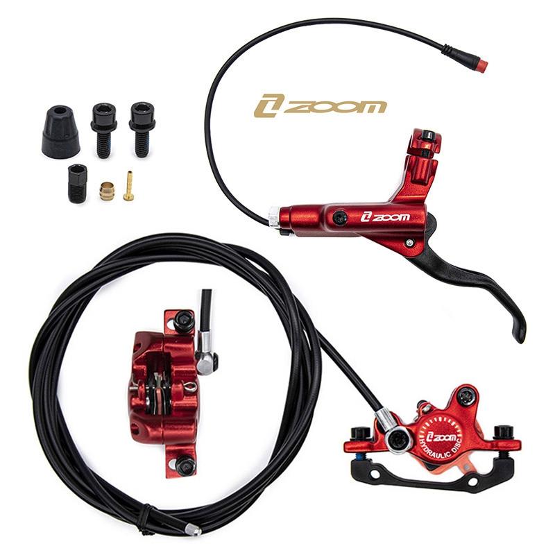 Kit de freno hidráulico rojo CR-3 Delantero L trasero L [Zoom] - RuedaQrueda