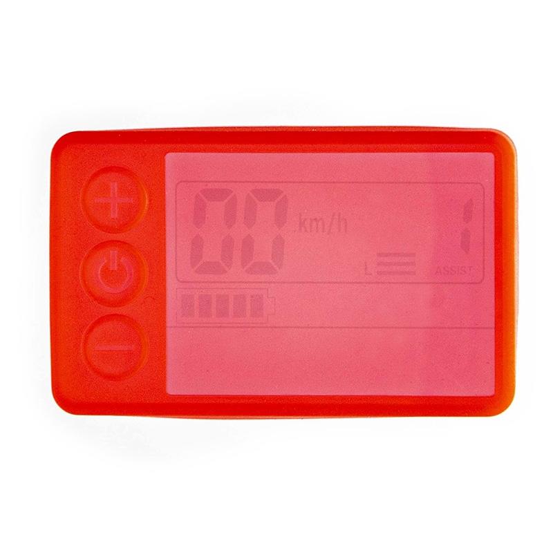 Protector de silicona impermeable rojo para display S866 - RuedaQrueda