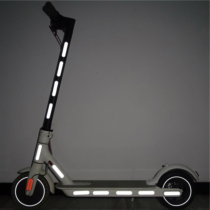 Pegatinas reflectantes 90x20mm amarilla - 20uds - RuedaQrueda