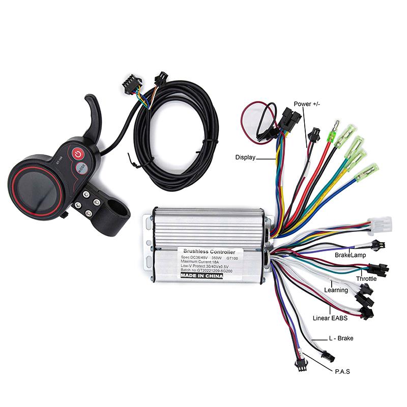 Kit electrónica GT100 36/48V 18A 350W - RuedaQrueda