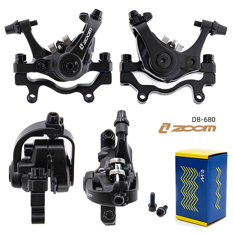 Pinza de freno DB680/RT004-M02 mecánica L 70mm negra [Zoom] - Con soporte F180/R160 - RuedaQrueda