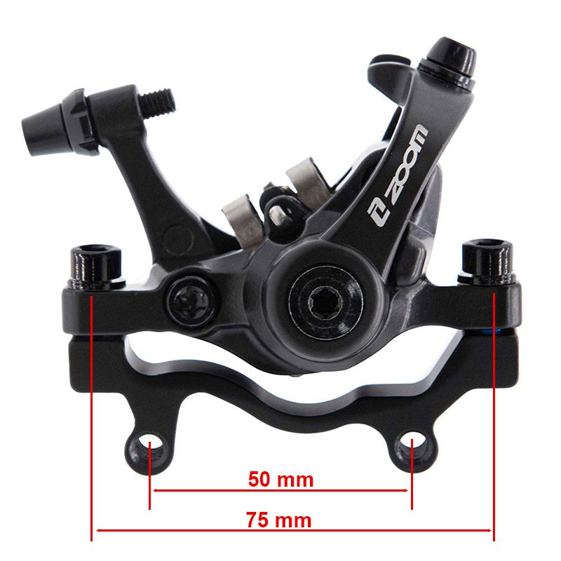 Pinza de freno DB680/RT004-M02 mecánica L 70mm negra [Zoom] - Con soporte F180/R160 - RuedaQrueda