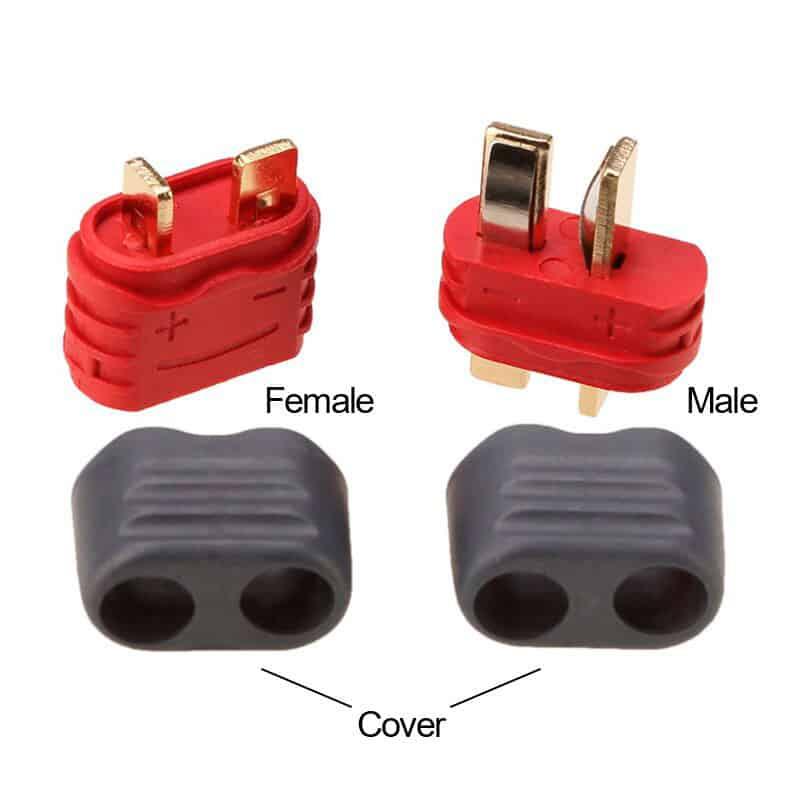 Conector T-DEAN Amass con protector - 10F - RuedaQrueda