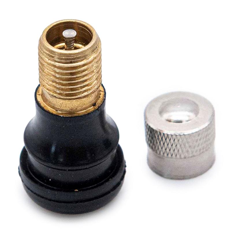 Válvula tubeless recta (junta presión) - PVR40 - 20uds - RuedaQrueda
