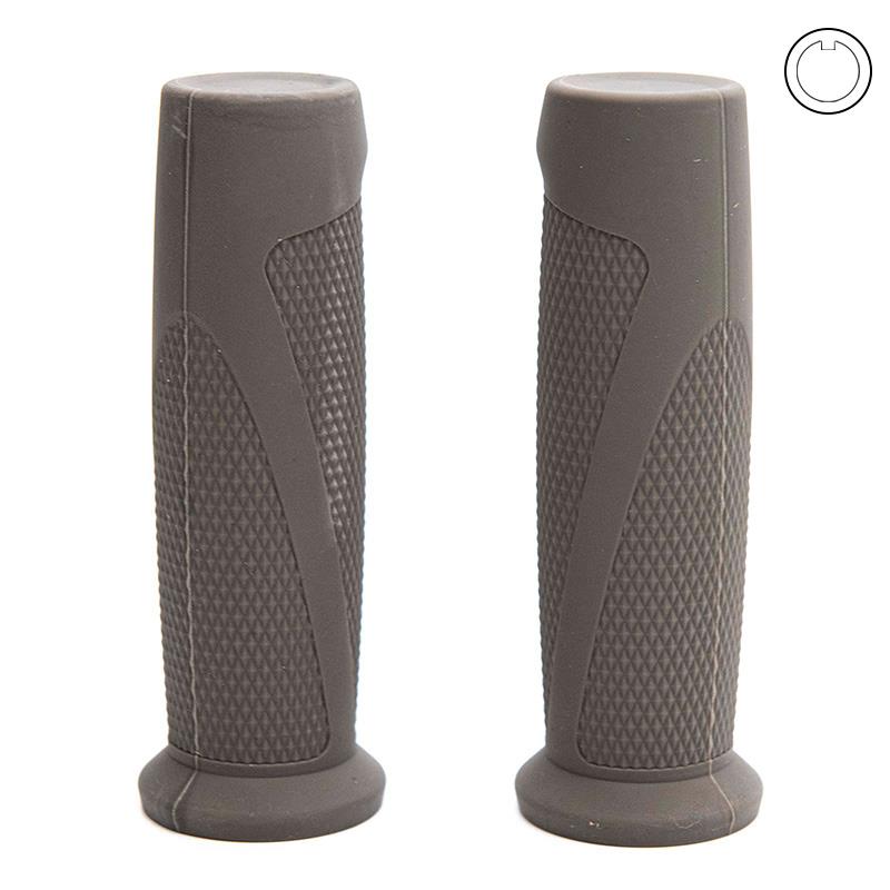 Puños de silicona grises para Ninebot series F y D - 2 uds - RuedaQrueda