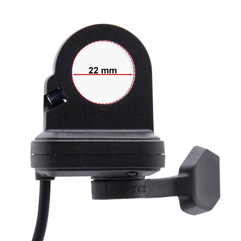 Acelerador con conector sm 1,6M negro - RuedaQrueda