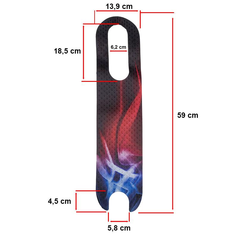 Base PVC antideslizante Blue and Flame para Xiaomi - Modelo 2 - RuedaQrueda