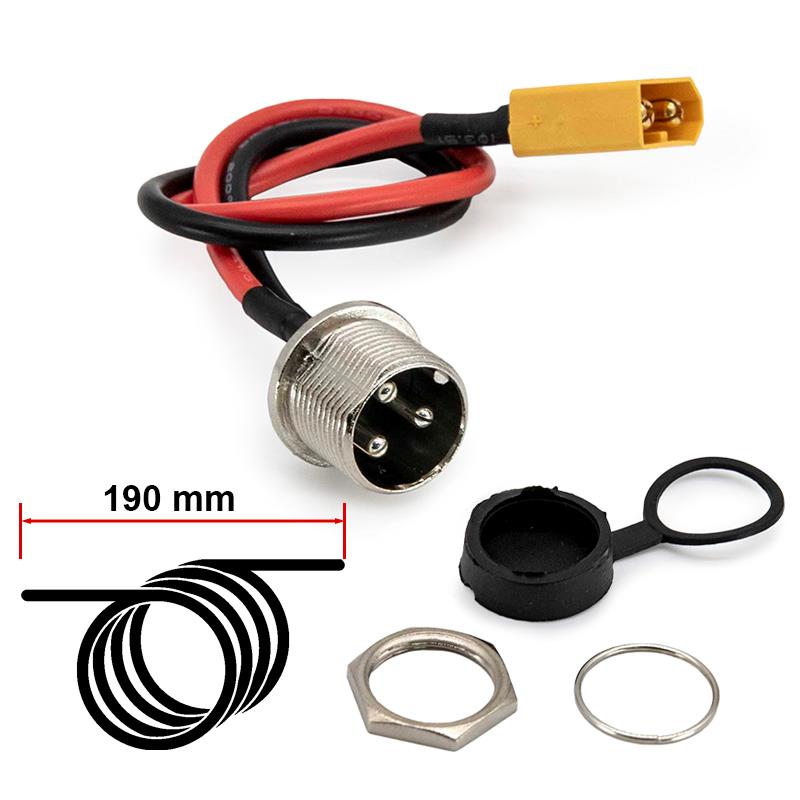 Puerto de carga GX16 a XT60 - RuedaQrueda