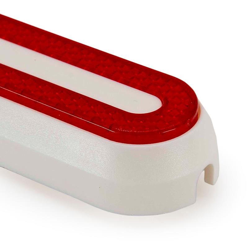 Catadióptrico blanco con reflector rojo para Xiaomi - RuedaQrueda