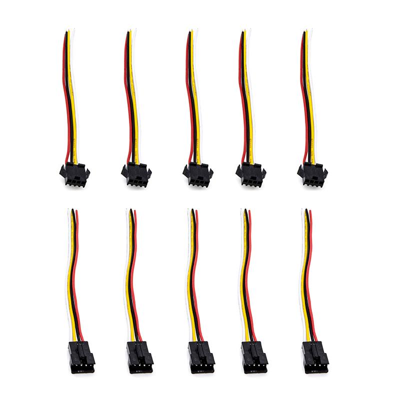 Conector con cable 22AWG SM 3 pin - 5F/5M - RuedaQrueda