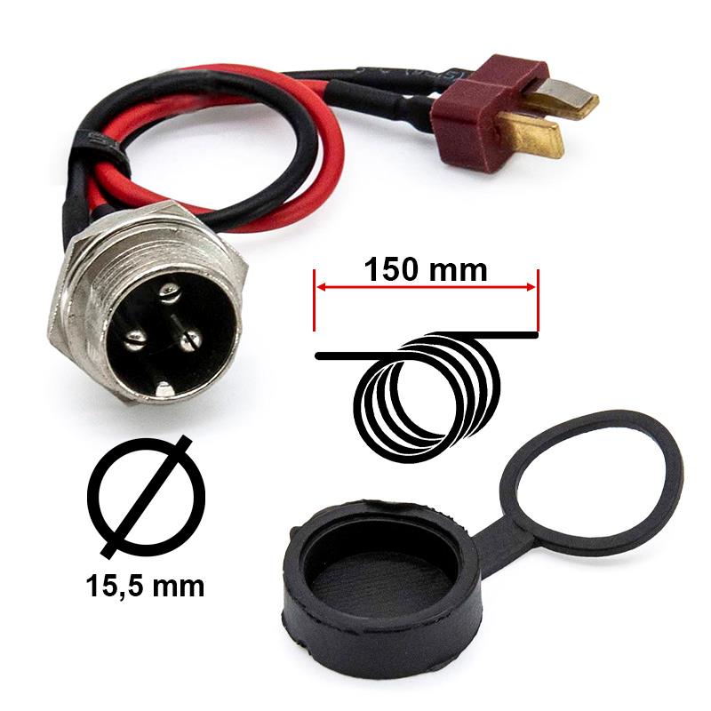 Puerto de carga GX16 a Dean tipo T - RuedaQrueda