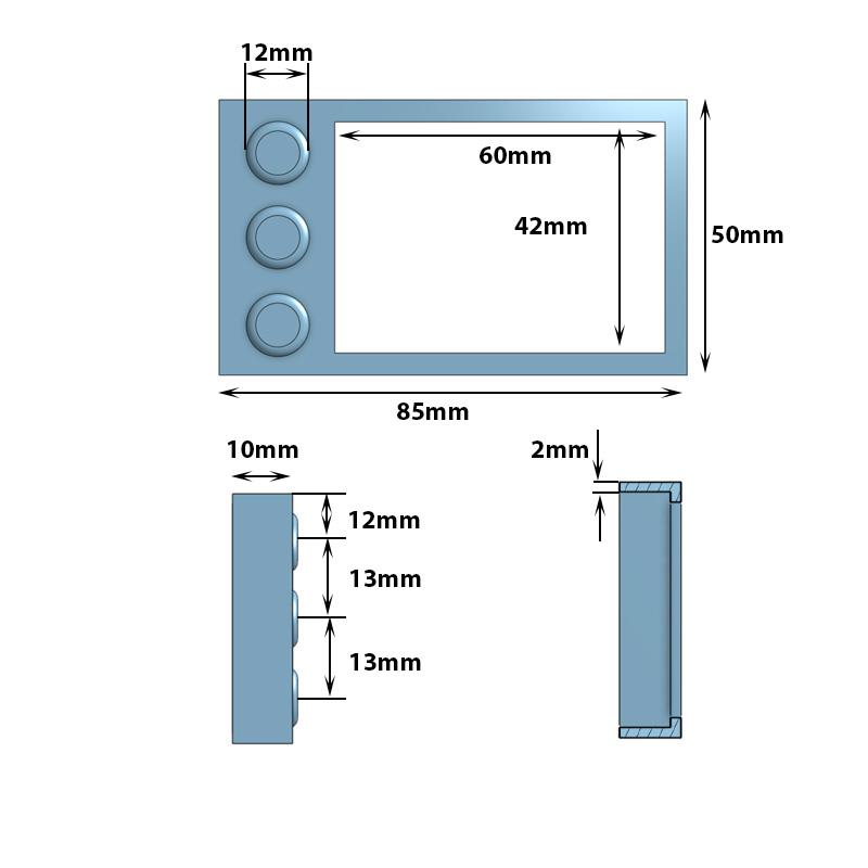 Protector de silicona impermeable azul para display S866 - RuedaQrueda