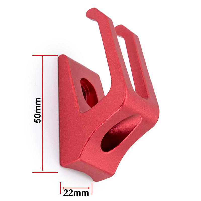 Gancho doble metálico rojo para Xiaomi - RuedaQrueda