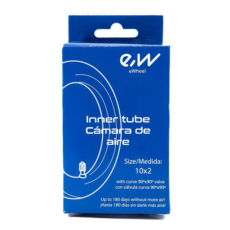 Cámara aire 10x2 VC 90x90º - RuedaQrueda