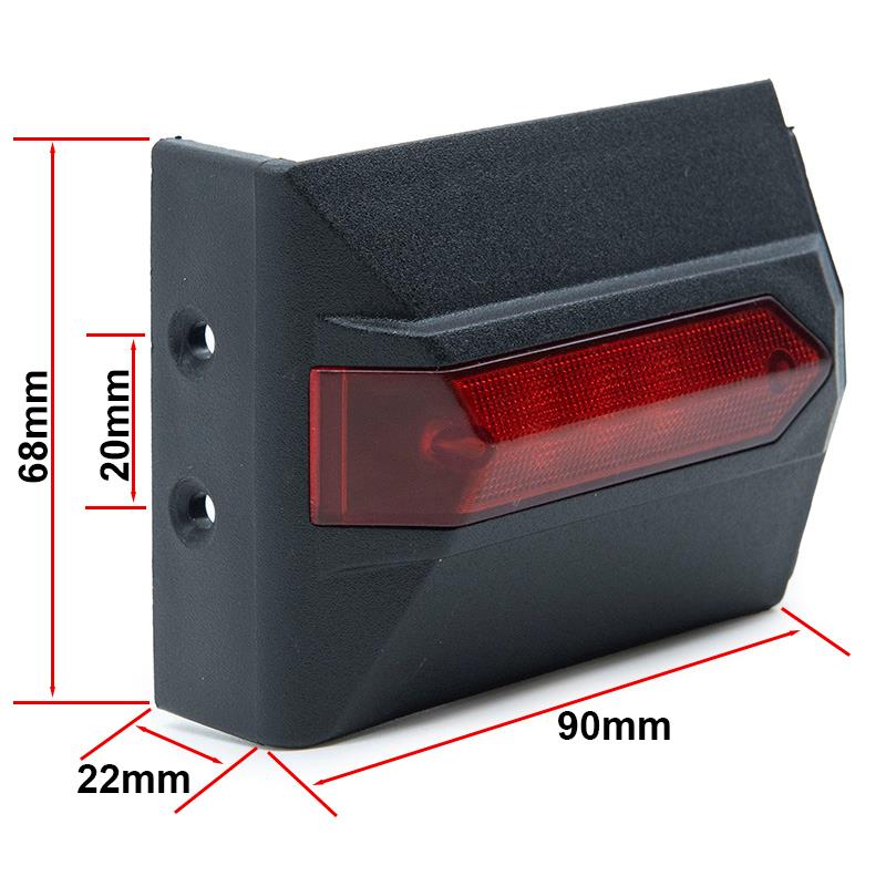 Embellecedor luz trasera L para Kukirin G2 Pro - RuedaQrueda