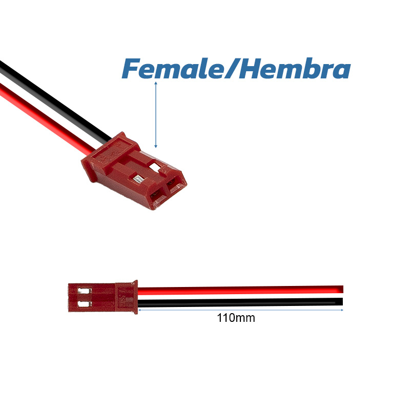 Conector JST con cable - 10 HEMBRA - RuedaQrueda