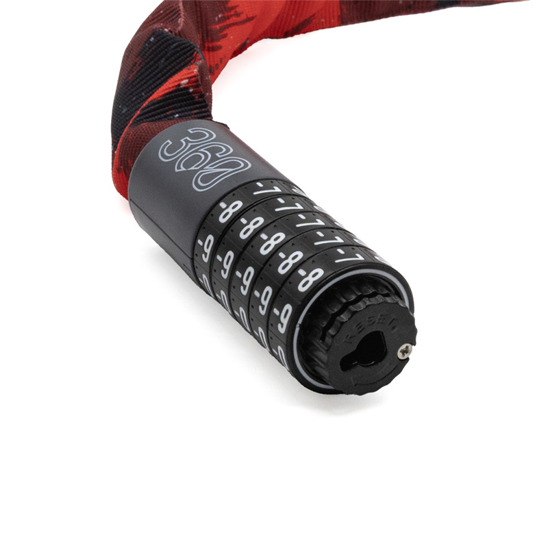 Candado de contraseña EWLK022 funda tela roja - RuedaQrueda