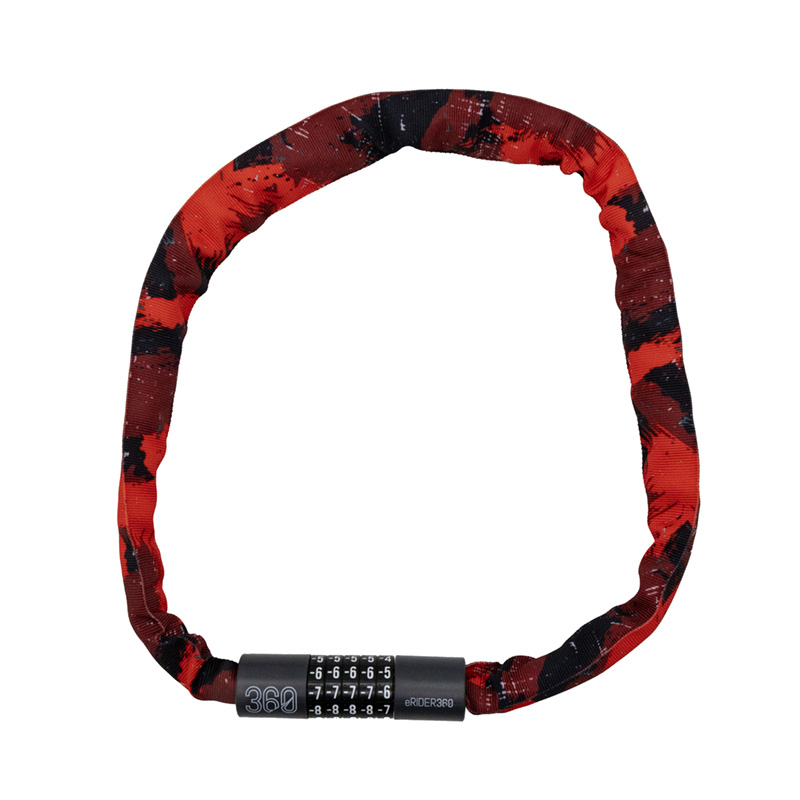 Candado de contraseña EWLK022 funda tela roja - RuedaQrueda