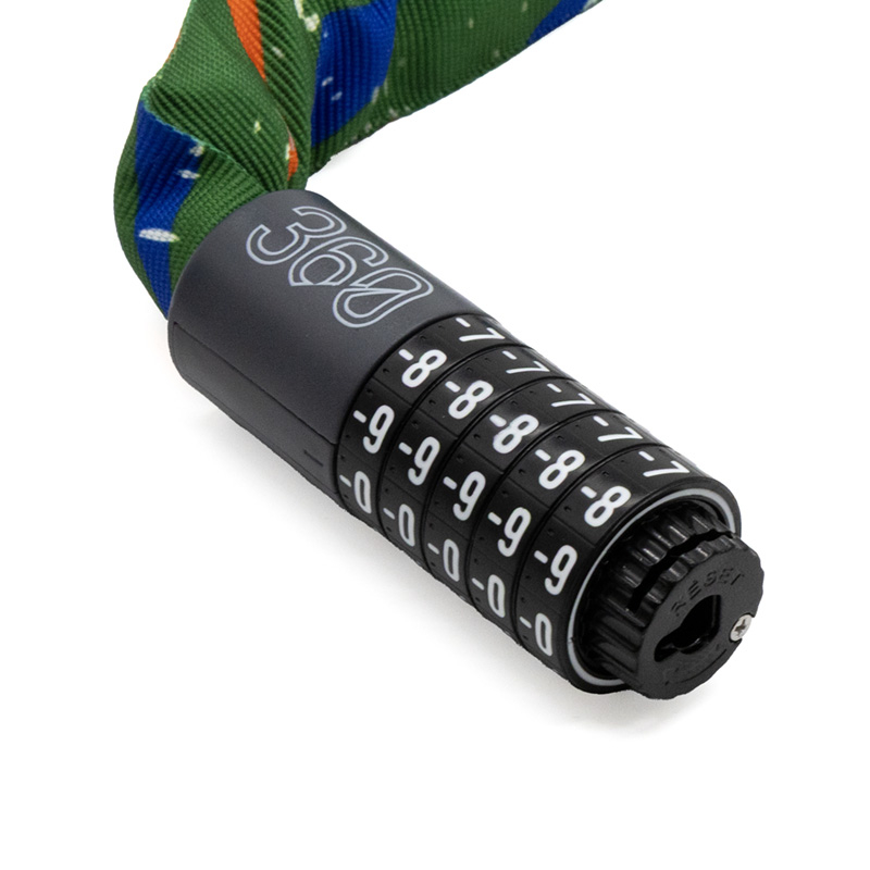 Candado de contraseña EWLK022 funda tela multicolor - RuedaQrueda