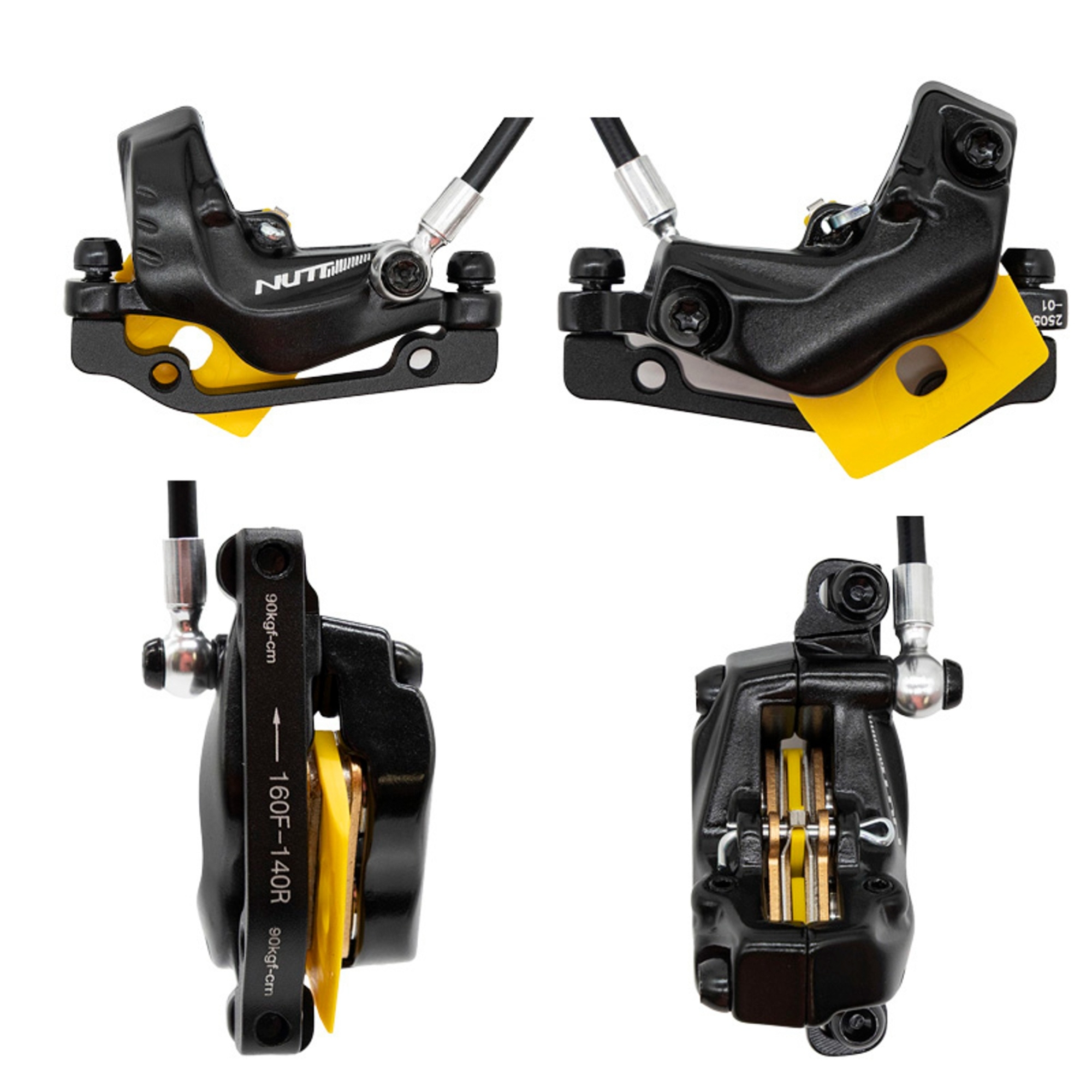 Kit de freno hidráulico negro Y5 Delantero R trasero R [NUTT] - RuedaQrueda