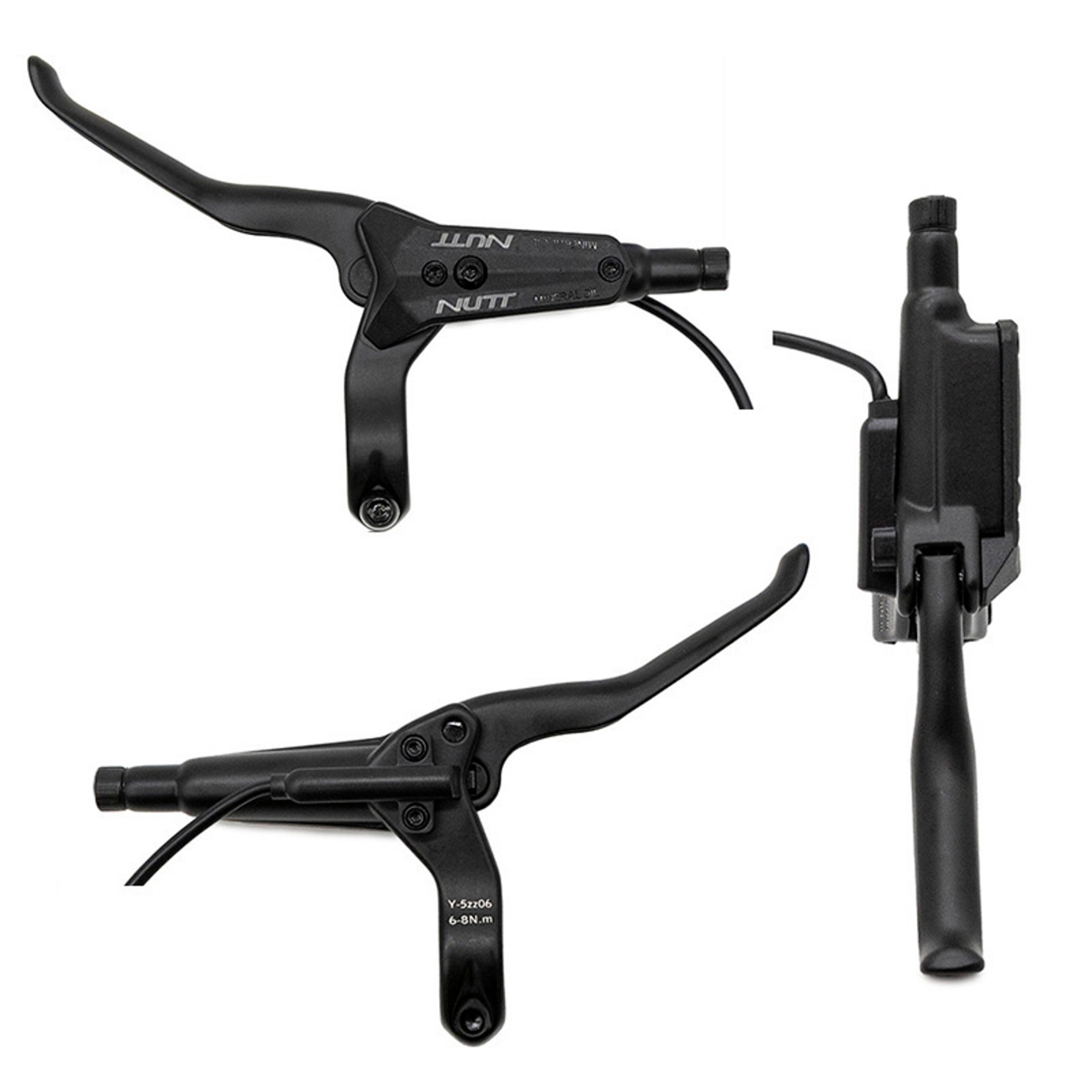 Kit de freno hidráulico negro Y5 Delantero L trasero L [NUTT] - RuedaQrueda