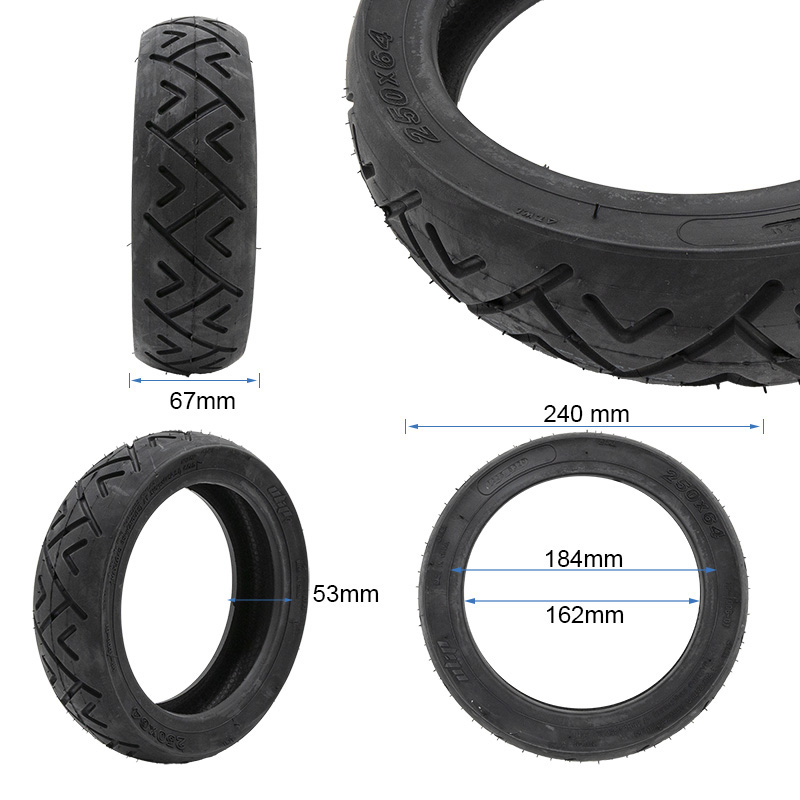Tubeless Tyre city-road 250×64 - RuedaQrueda
