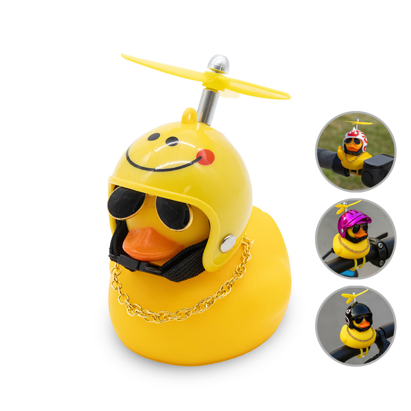 PTO-009 Pato casco hélice emoji - RuedaQrueda