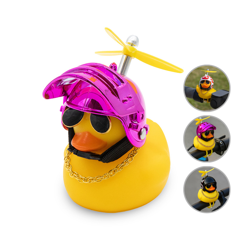 PTO-003 Pato casco hélice violeta - RuedaQrueda