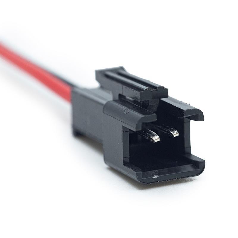 Conector SM 2 pin con cable 22 AWG - 5M/5H - RuedaQrueda