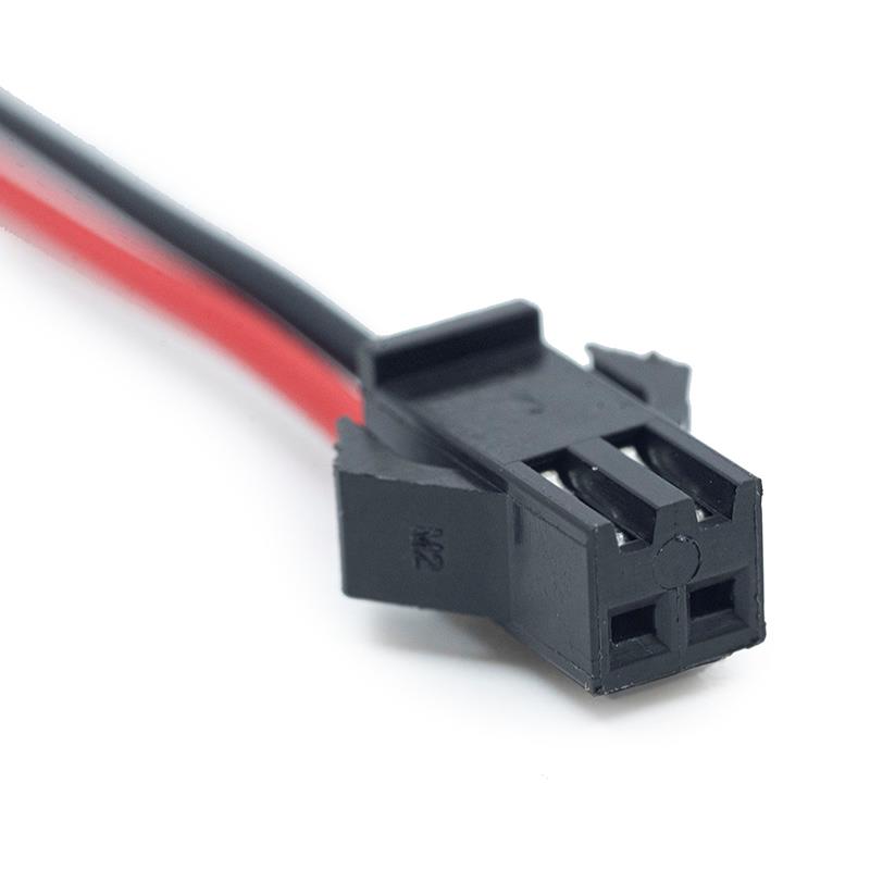 Conector SM 2 pin con cable 22 AWG - 5M/5H - RuedaQrueda